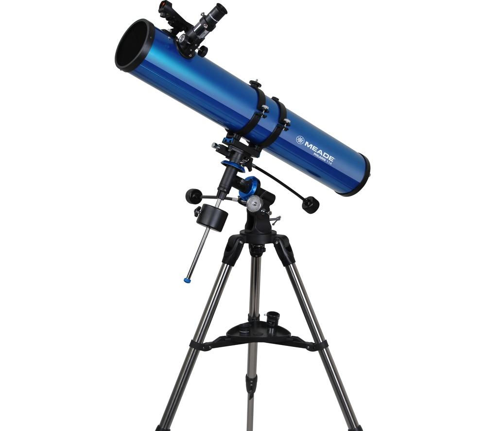 MEADE Polaris 114 EQ Reflector Telescope - Blue