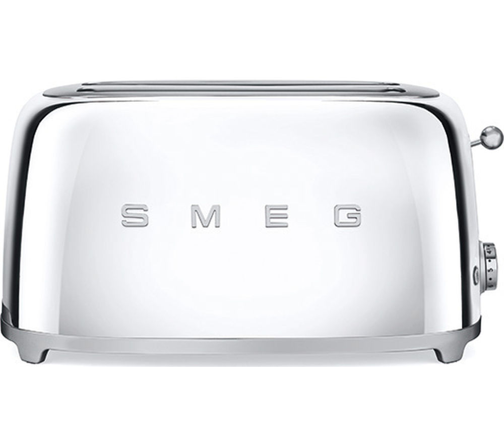 Buy SMEG TSF02SSUK 4Slice Toaster Chrome Free Delivery Currys