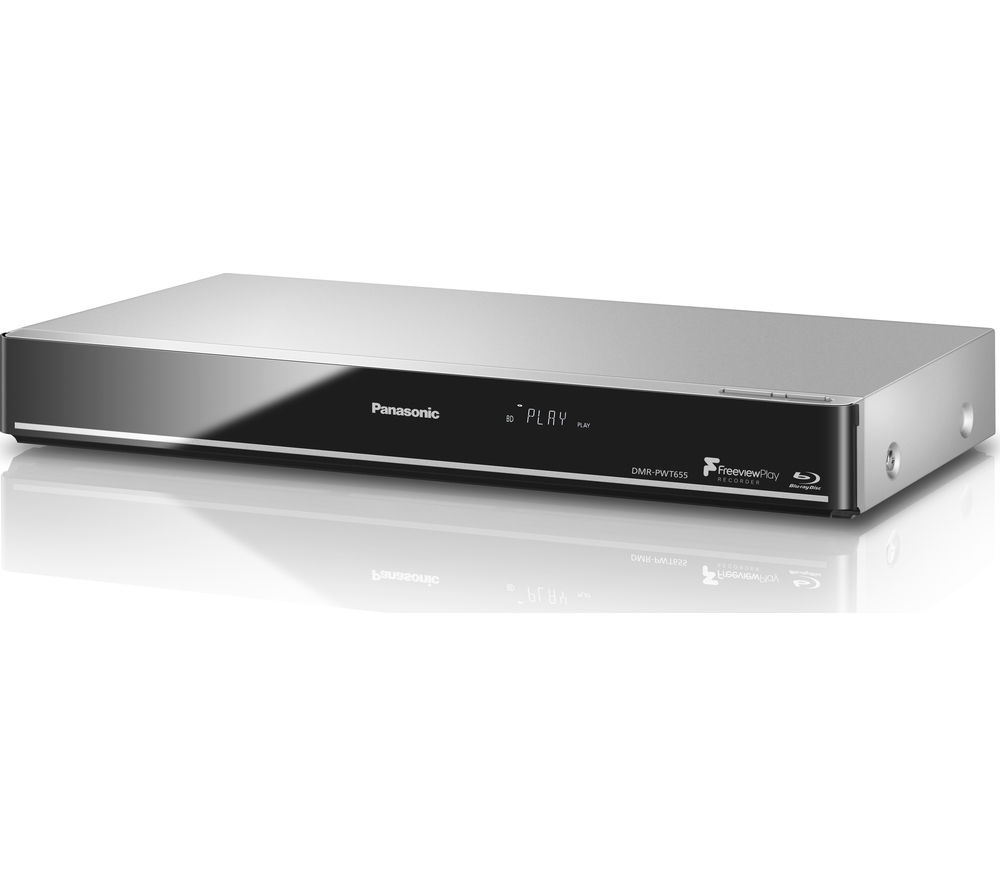 PANASONIC DMR-PWT655EB Smart 3D Blu-ray & DVD Player with Freeview Play Recorder – 1 TB HDD