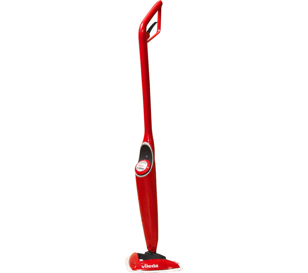 VILEDA 100°C Hot Spray Steam Mop - Red, Red Review - Review Electronics