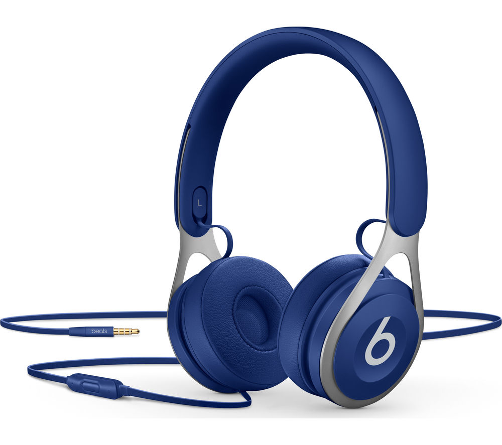beats blue headphones