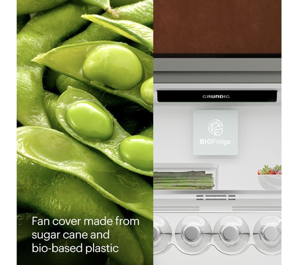 GRUNDIG BioFridge VitaminZone GKN67920DX 60/40 Fridge Freezer ...