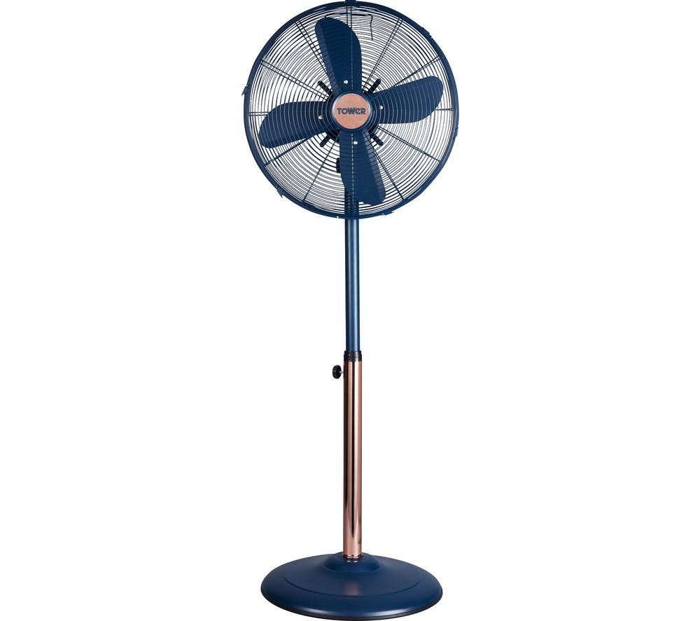 TOWER Cavaletto T643000MB 16" Pedestal Fan - Blue & Rose Gold