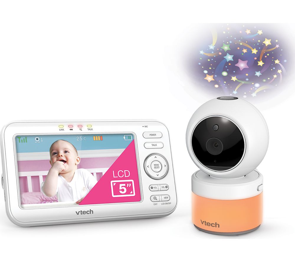 VM5463 5" LCD Screen Video Baby Monitor - White