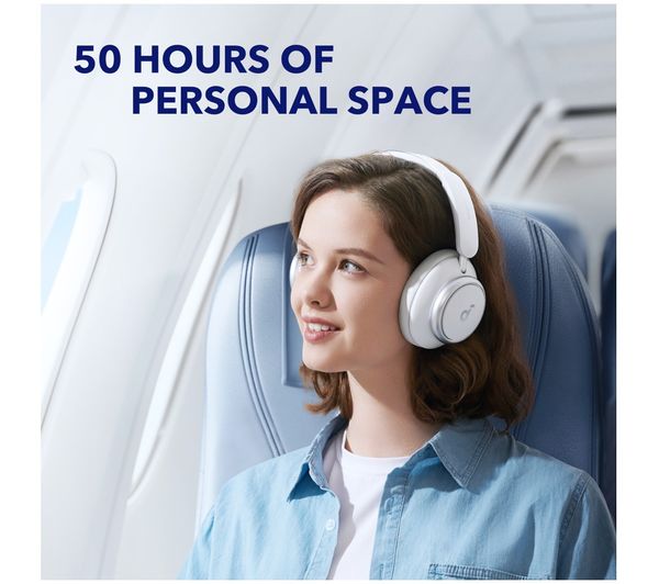 【極美品】Anker Soundcore Space Q45（ホワイト) soundcore by Anker Space Q45 Adaptive Noise Cancelling Headphones