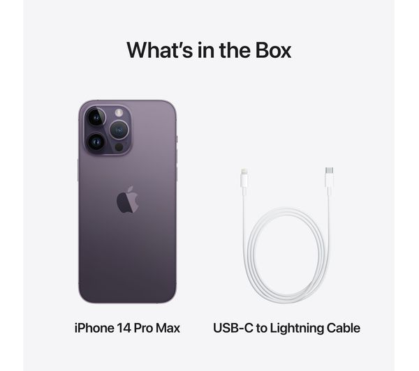 MQAM3ZD/A - APPLE iPhone 14 Pro Max - 512 GB, Deep Purple - Currys