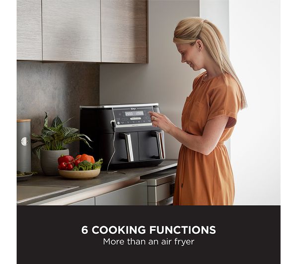 AF451UK NINJA Foodi MAX Dual Zone AF451UK Air Fryer Black Currys