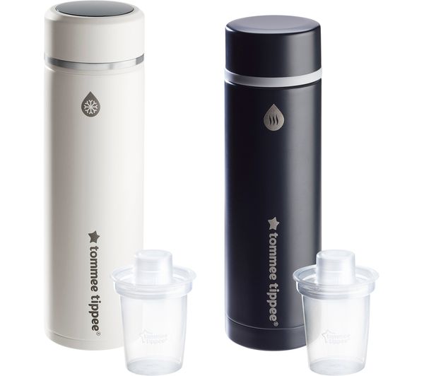 Tommee Tippee Goprep Hot Cold Flask Formula Maker Kit Black White