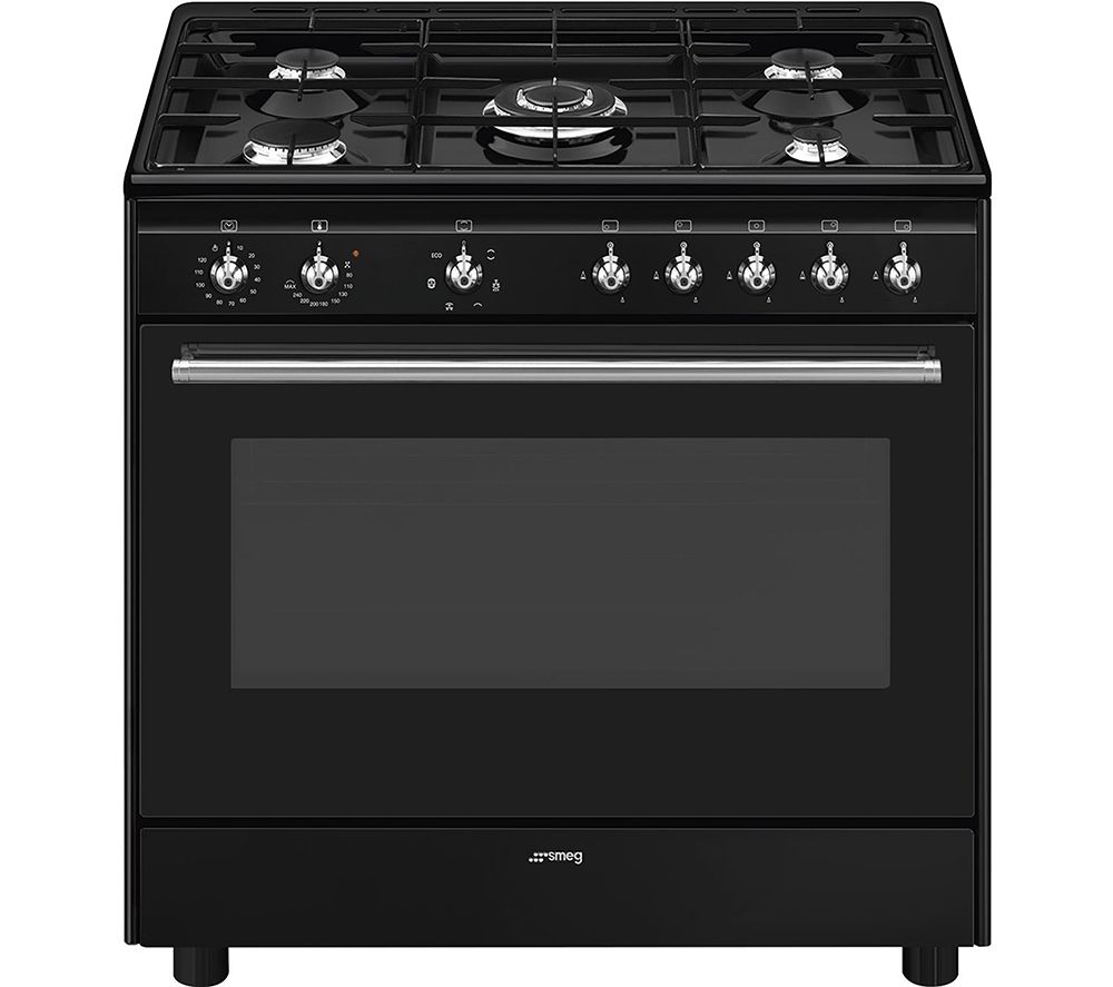 Concert CX91GMBL 90 cm Dual Fuel Range Cooker - Black