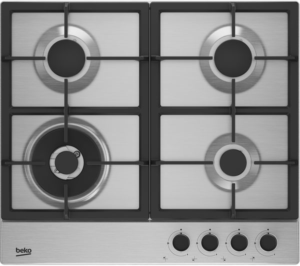 Image of BEKO Pro HIAW64225SX 58 cm Gas Hob - Stainless Steel