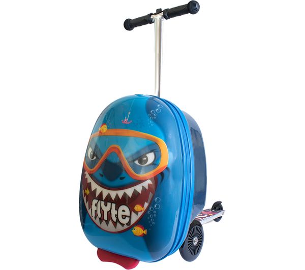 Image of FLYTE Midi 18" Suitcase Kick Scooter - Stormy the Shark