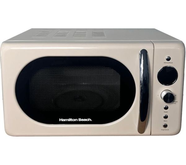 Hamilton Beach Retro Hb70h20c Compact Solo Microwave Cream