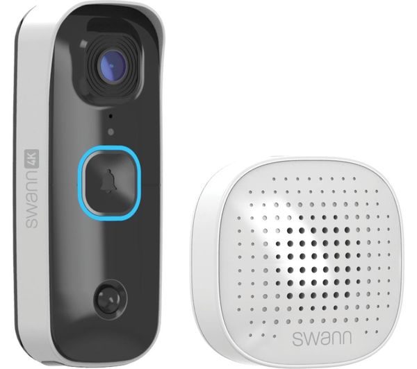 Swann Swifi 4kbuddy Eu Video Doorbell And Chime Wired Battery