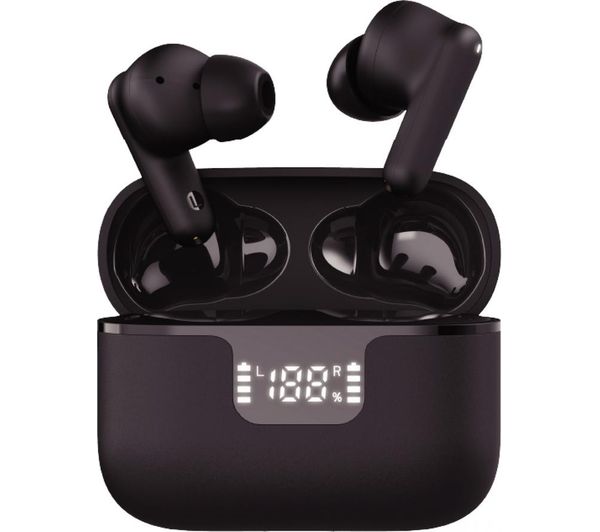 Groov E Vibe Buds Wireless Bluetooth Noise Cancelling Earbuds Black
