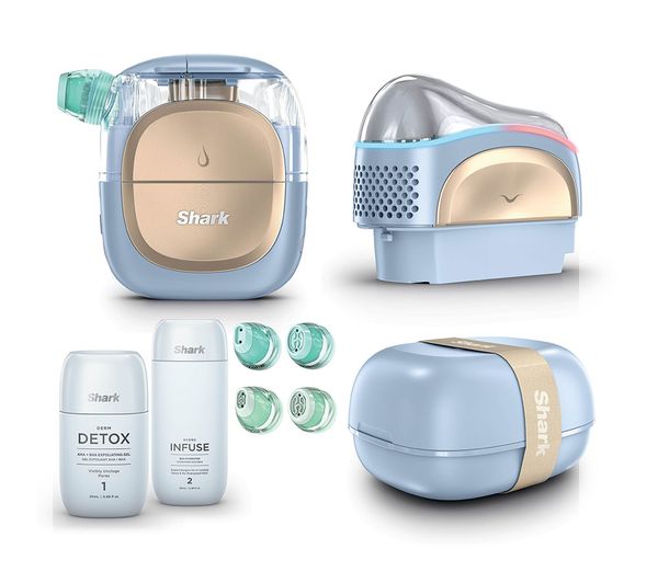 An image of SHARK FacialPro Glow + DePuffi At Home Facial - Spa Blue