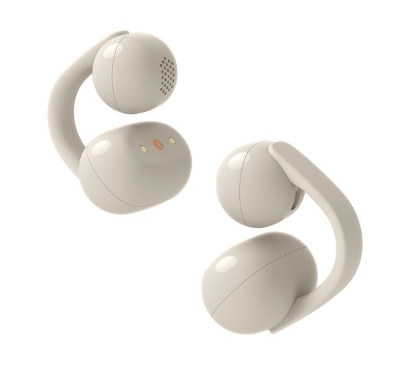 An image of SONY LinkBuds Clip Open Wireless Bluetooth Earbuds - Greige