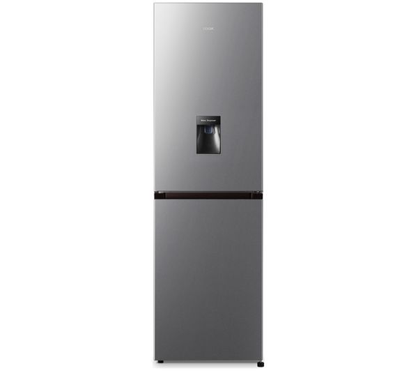 An image of LOGIK LFCD55X26 50/50 Fridge Freezer - Inox