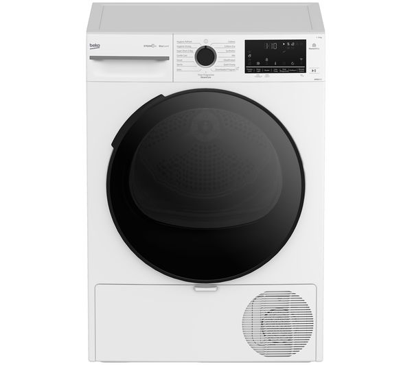 An image of BEKO b300 BM3T31233NNW WiFi-enabled 12kg Heat Pump Tumble Dryer - White