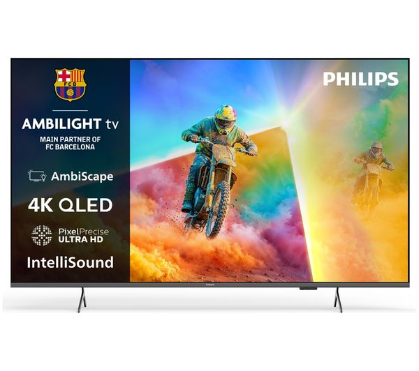 An image of PHILIPS Ambilight PQS8501 43" QLED 4K HDR Smart TV (2026) with Freely - 43PQS8501/05