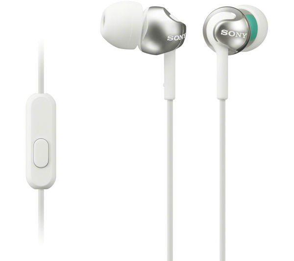 Image of SONY MDR-EX110APW Headphones - White