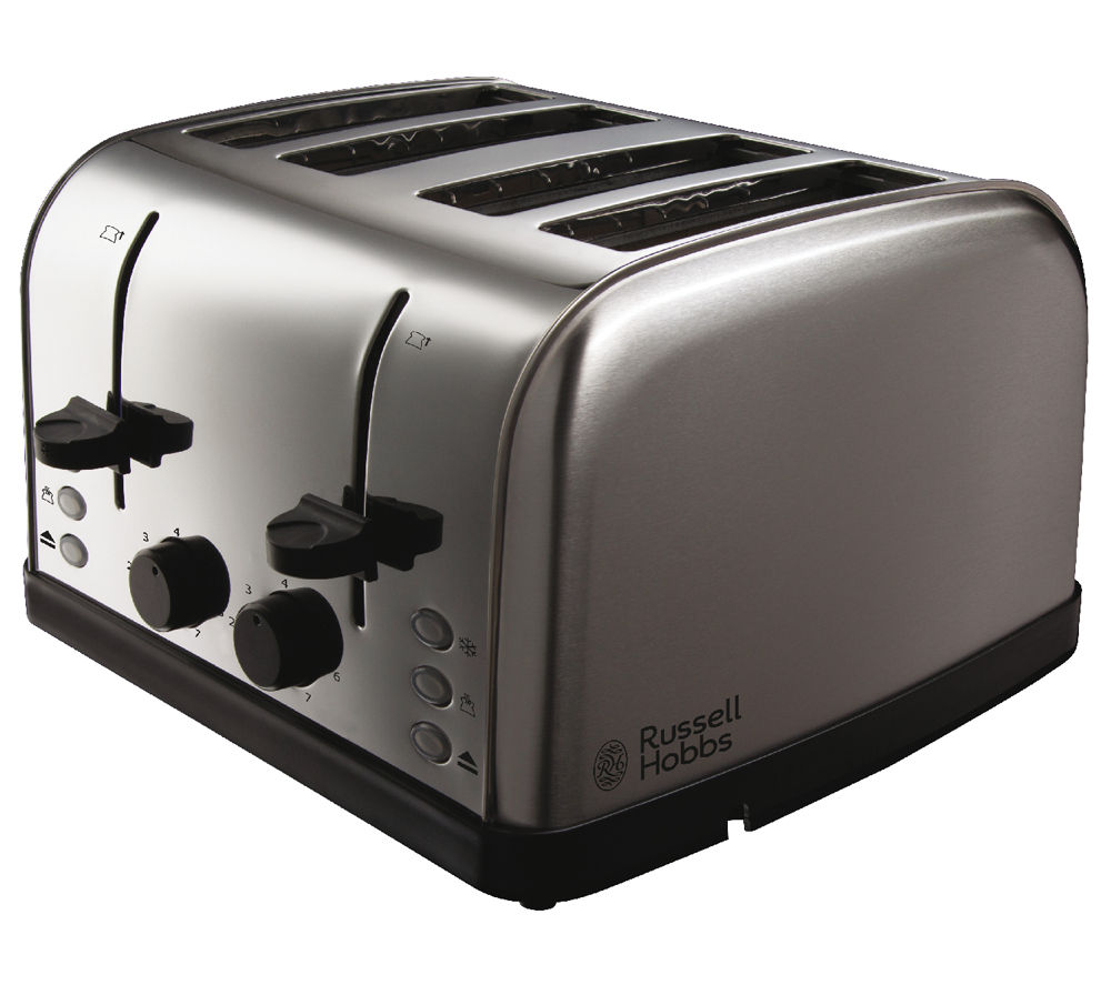 Buy RUSSELL HOBBS Futura 18790 4Slice Toaster Stainless Steel Free