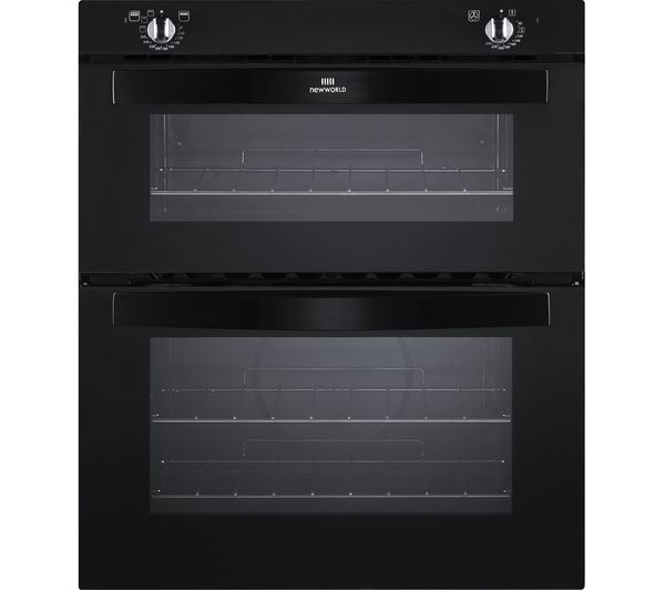 NEW WORLD NW701DO Electric Built-under Double Oven - Black, Black