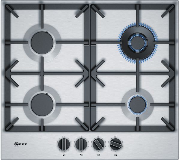 NEFF N70 T26DS59N0 Gas Hob - Stainless Steel, Stainless Steel