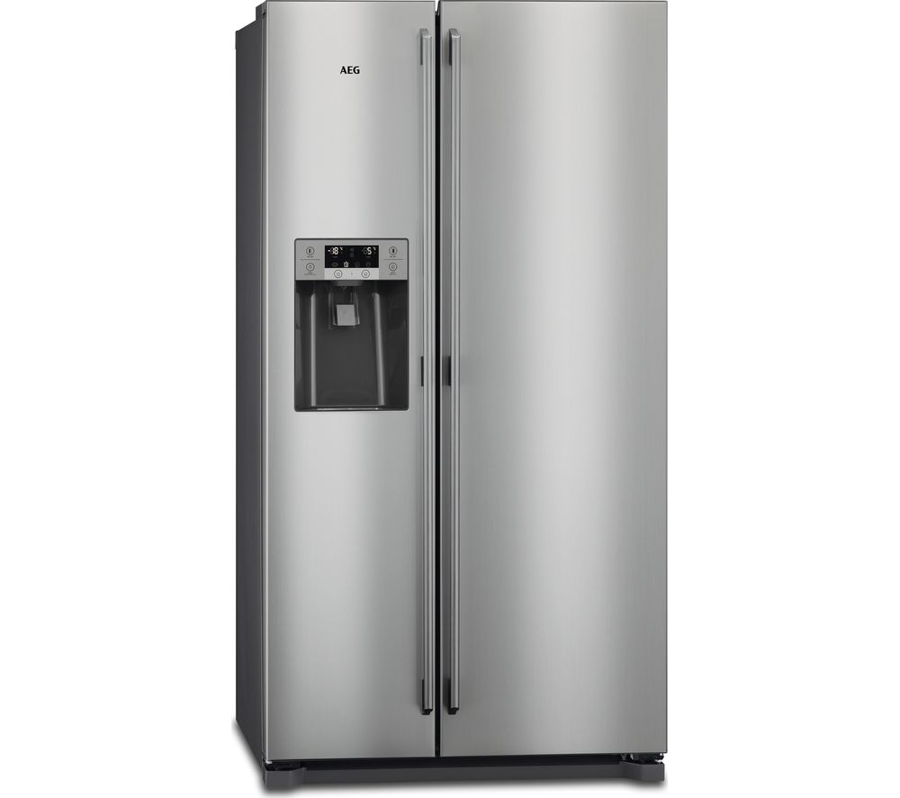 Buy AEG RMB76111NX American-Style Fridge Freezer - Grey & Stainless ...