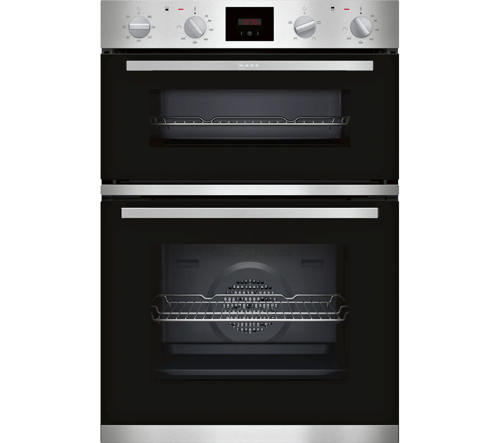 NEFF U1HCC0AN0B Electric Double Oven - Stainless Steel, Stainless Steel