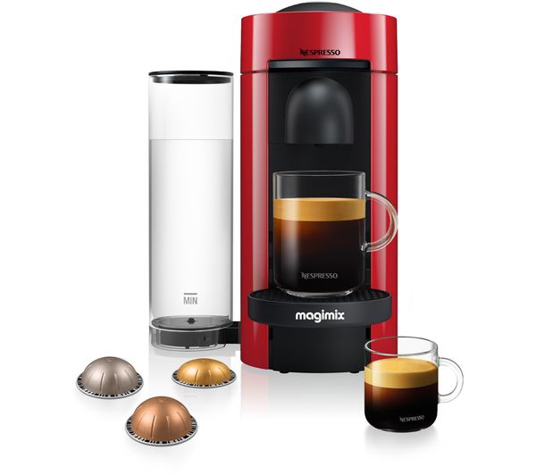 Nespresso By Magimix Vertuo Plus 11389 Pod Coffee Machine Red