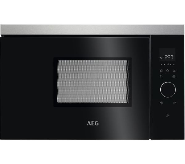 Image of AEG MBB1756SEM Built-in Solo Microwave - Black & Stainless Steel