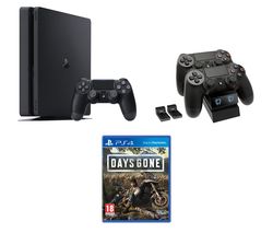 SONY PlayStation 4, Days Gone & Twin Docking Station Bundle - 500 GB