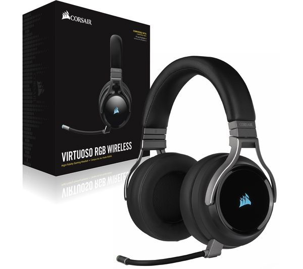 Buy Corsair Virtuoso Rgb Wireless 7 1 Gaming Headset Black Free Delivery Currys