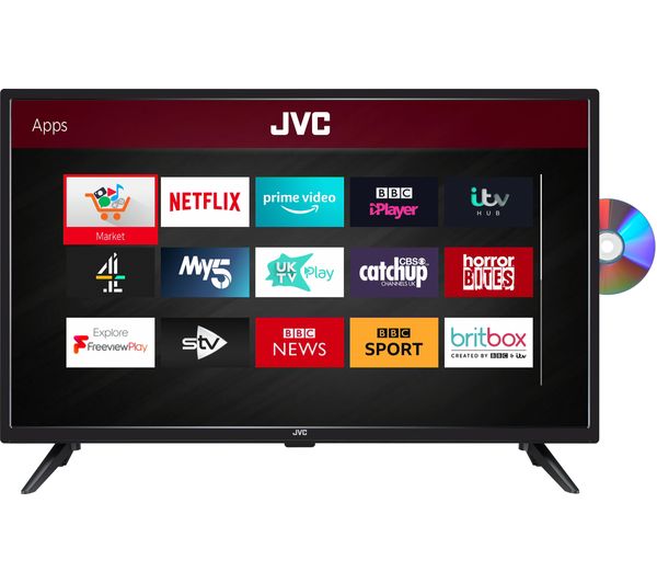 Jvc Lt 32c605 32 Smart Hd Ready Led Tv With Built In Dvd Player Fast 3319