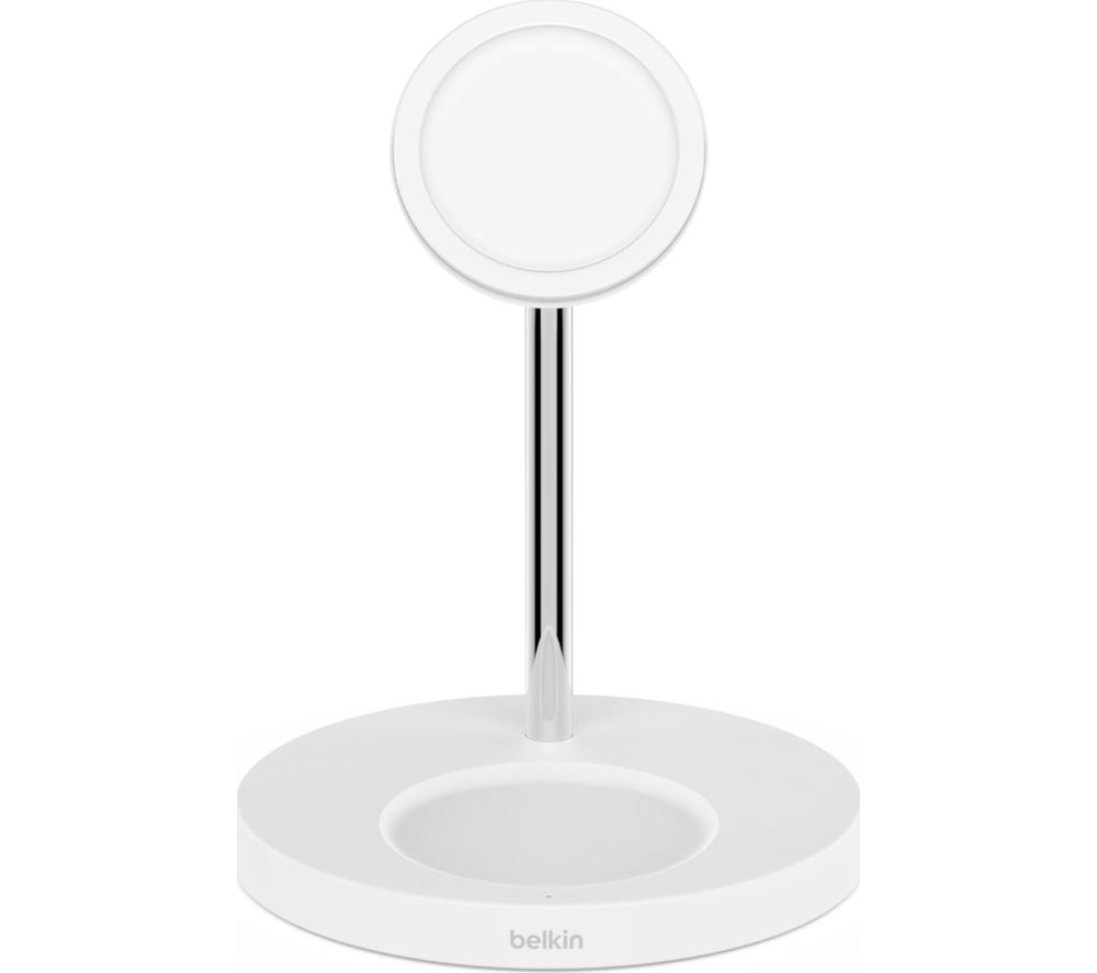 BELKIN WIZ010myWH 2-in-1 Qi Wireless Charger with MagSafe