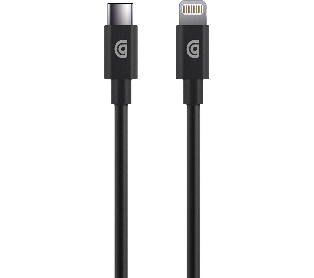 GRIFFIN GP-066-BLK USB Type-C to Lightning Cable - 1.2 m, Black, Black
