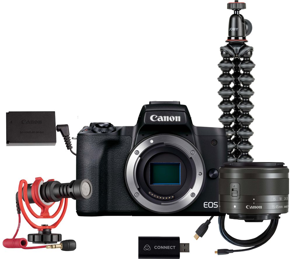 CANON EOS M50 Mark II Mirrorless Camera Live Streaming Kit with EFM 15