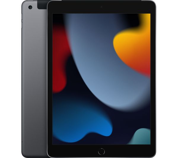 Image of APPLE 10.2" iPad Cellular (2021) - 64 GB, Space Grey