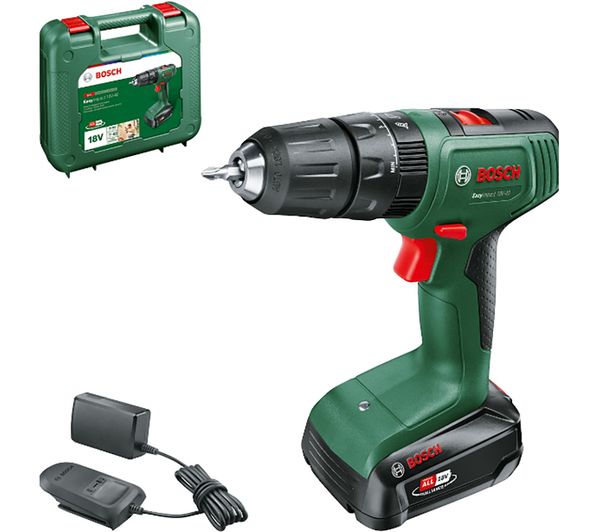 Bosch Easyimpact 18v 40 Cordless Drill Driver Green Black