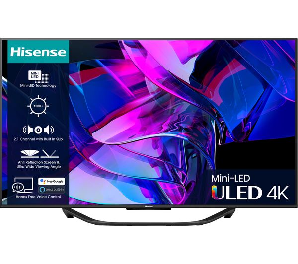 Hisense 65u7kqtuk 65 Smart 4k Ultra Hd Hdr Mini Led Tv With Amazon Alexa