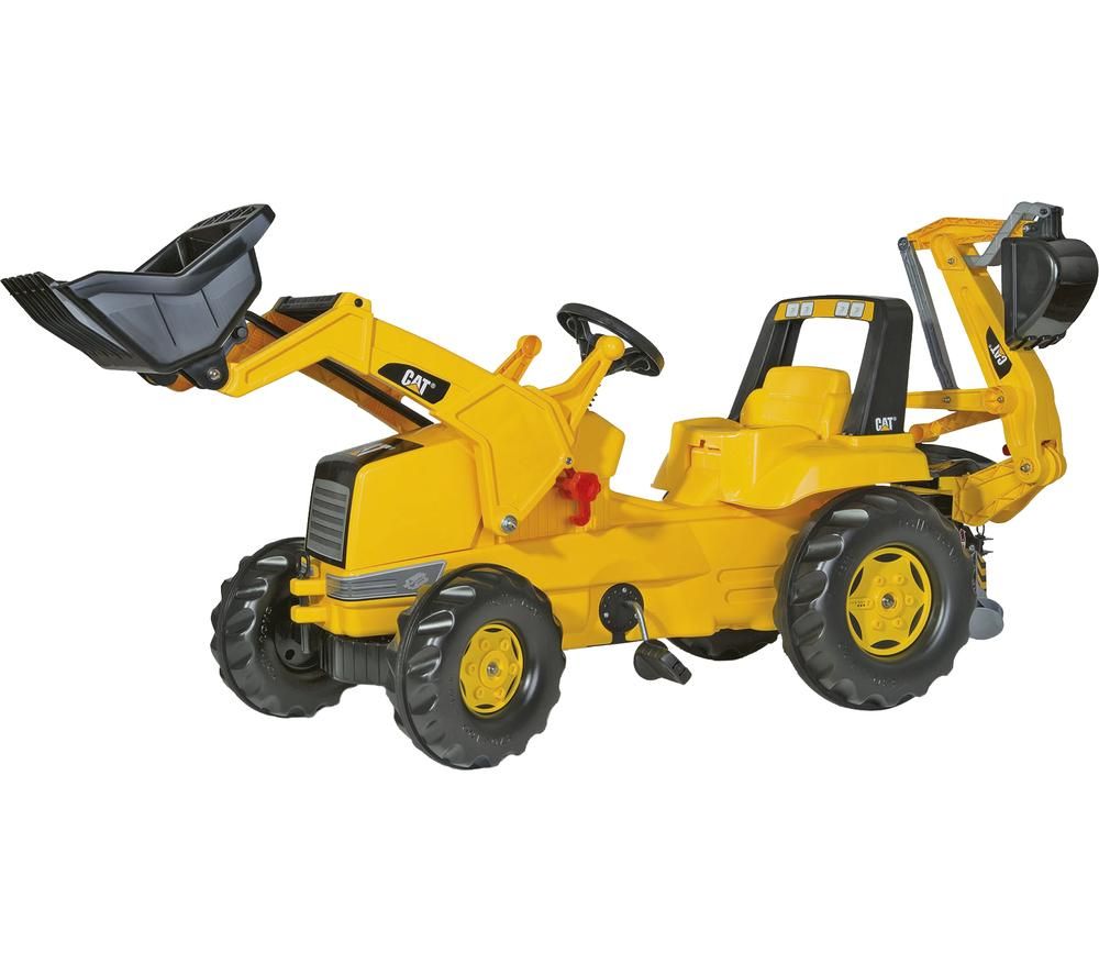 rollyJunior CAT Loader & Excavator Kids' Ride-On Toy - Yellow