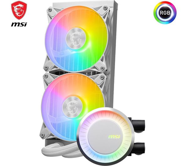 MSI MAG CORELIQUID E240 240 mm Liquid CPU Cooler - RGB LED, White