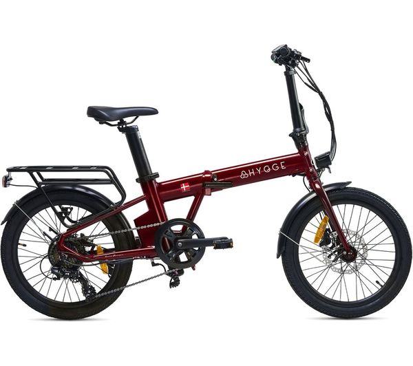 Hygge Virum Hy0241 Electric Folding Bike Sangria Red