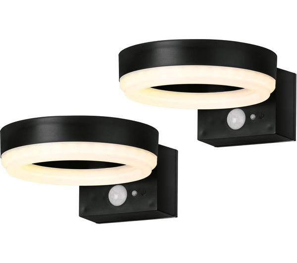 4lite Antheia Solar Wall Light Pack Of 2