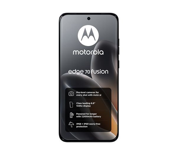 An image of MOTOROLA Edge 70 Fusion - 256 GB, Black