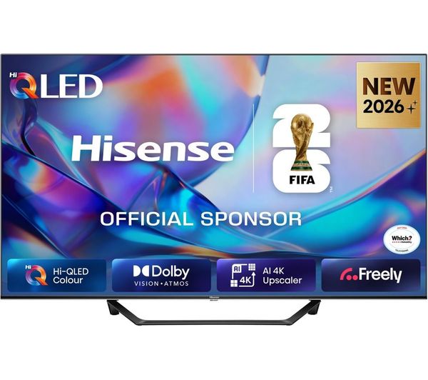 An image of HISENSE A7S 65" QLED 4K Smart AI TV with Freely - 65A7STUK