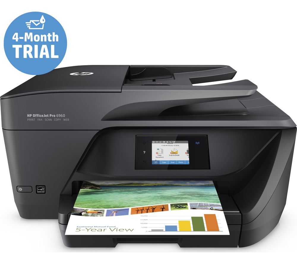 HP  Officejet Pro 6960 All-in-One Wireless Inkjet Printer with Fax