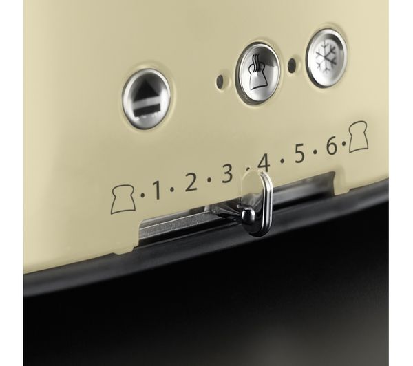 21692/RH RETRO CREAM RUSSELL HOBBS Retro 21692 4Slice Toaster