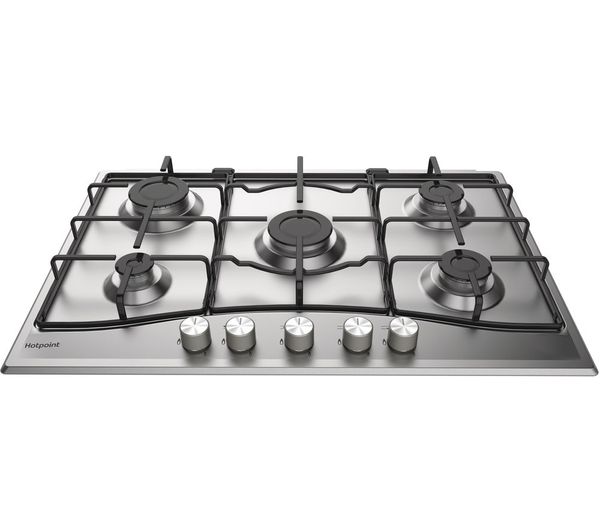 HOTPOINT PCN 752 U/IX/H Gas Hob - Stainless Steel, Stainless Steel