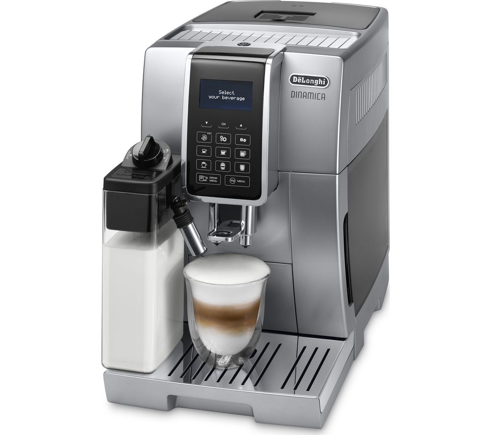 Buy Delonghi Dinamica Ecam350 75s Bean To Cup Coffee Machine Silver Free Delivery Currys